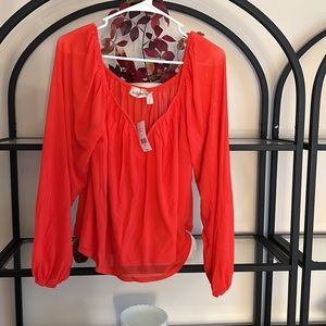 New with tags. Red blouse. Large. From Buckle